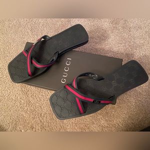 Authentic Gucci Slides. In original box. Excellent Like New condition. Size 9